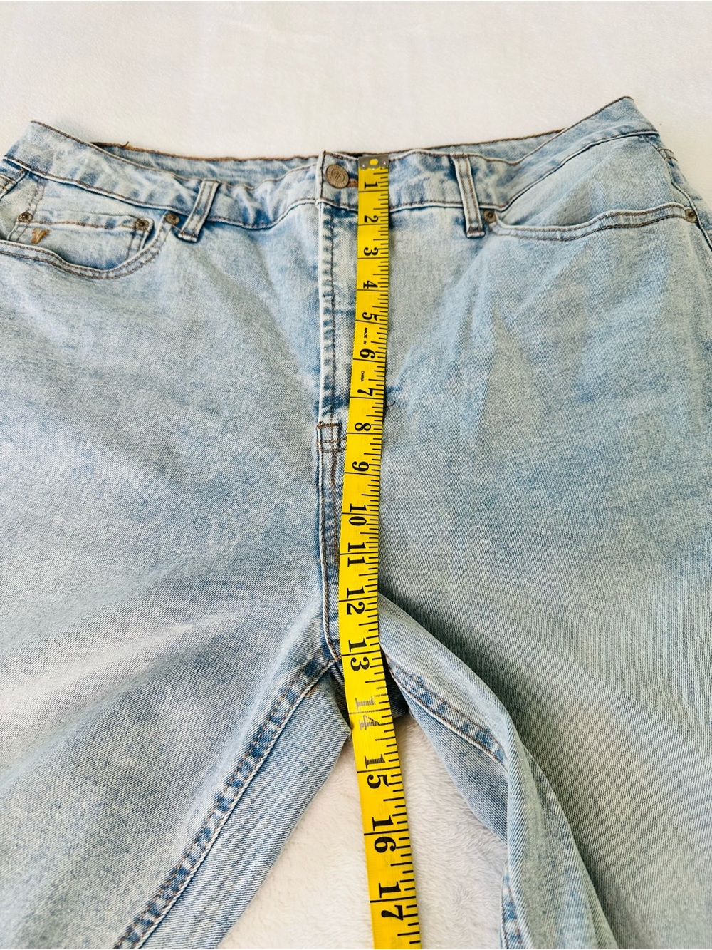 FRYE Women’s Plus Light Wash High Waist Straight Leg Denim Jeans Size 16 - Picture 4 of 11